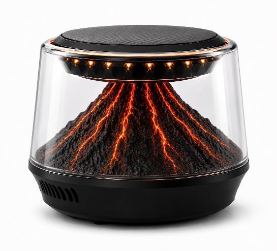 Car Aromatherapy Diffuser Volcano Iceberg View Cloud Fog Decorative Interior Air Purifier